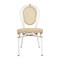 Merrick Lane Toulon Set of Two Stacking Thonet Bistro Style Chair, PE Cane Rattan Seat, and Metal Frame for Indoor/Outdoor Use